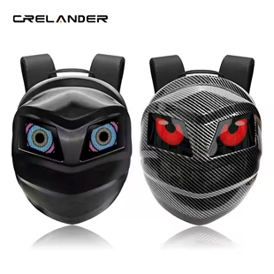 Crelander Black Knight backpack LED backpack motorcycle backpack display screen waterproof helmet cross -mirror