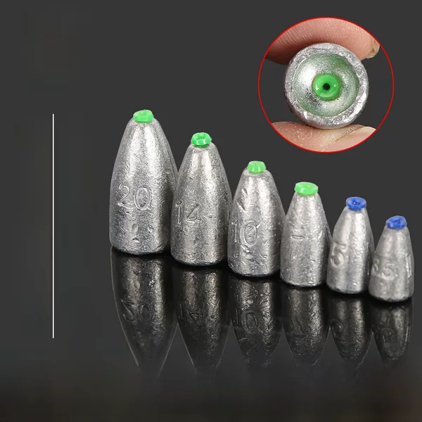Famous enterprises manufacturers wholesale supply bullet lead pendant Luya lead pendant fishing accessories rock fishing lead pendant fishing gear accessories