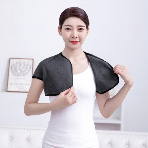 Warm and comfortable men's and women's shoulder warmer for air-conditioned rooms, with a small vest made of velvet fabric 