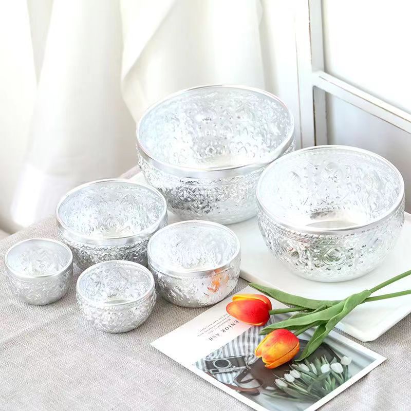 태국 수입 공예 동남아시아 과일 샐러드 차 그릇 홈 액세서리 태국 스타일 조각 주석 그릇