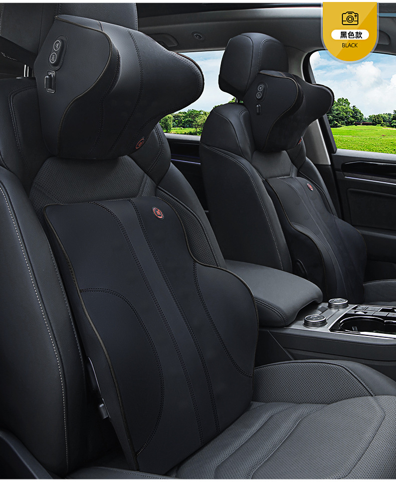 Auto-Vibrationsmassage-Nackenkissen, Intelligentes Auto-Lendenkissen, Sitz-Kopfstütze, Rückenkissen, Elektrisches Nackenkissen – Detail 18