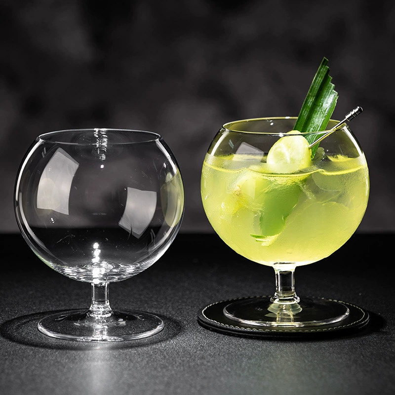 Сферический коктейльный бокал для вина, маленький стеклянный бокал