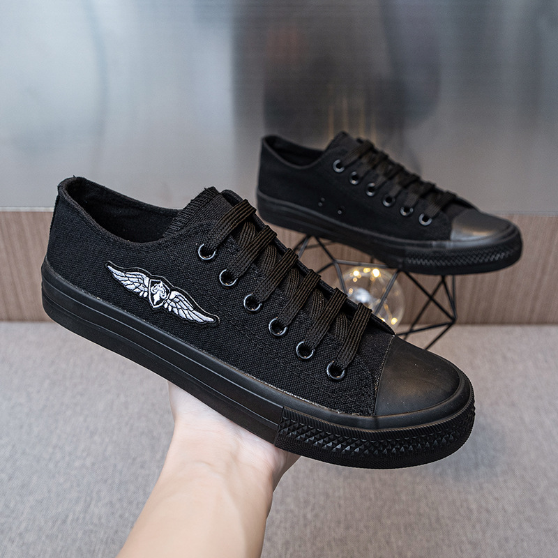 Scarpe di tela di nuovo stile da uomo S basse alla moda coreane con fondo morbido amanti singoli casual tutte le partite alla moda_voghion.com