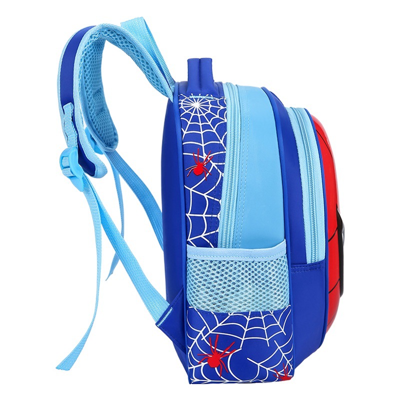 Children's Schoolbag Cartoon Cute Burden Relief Backpack Kindergarten Backpack Male Personality Printed Spider-Man Double Back Wholesale