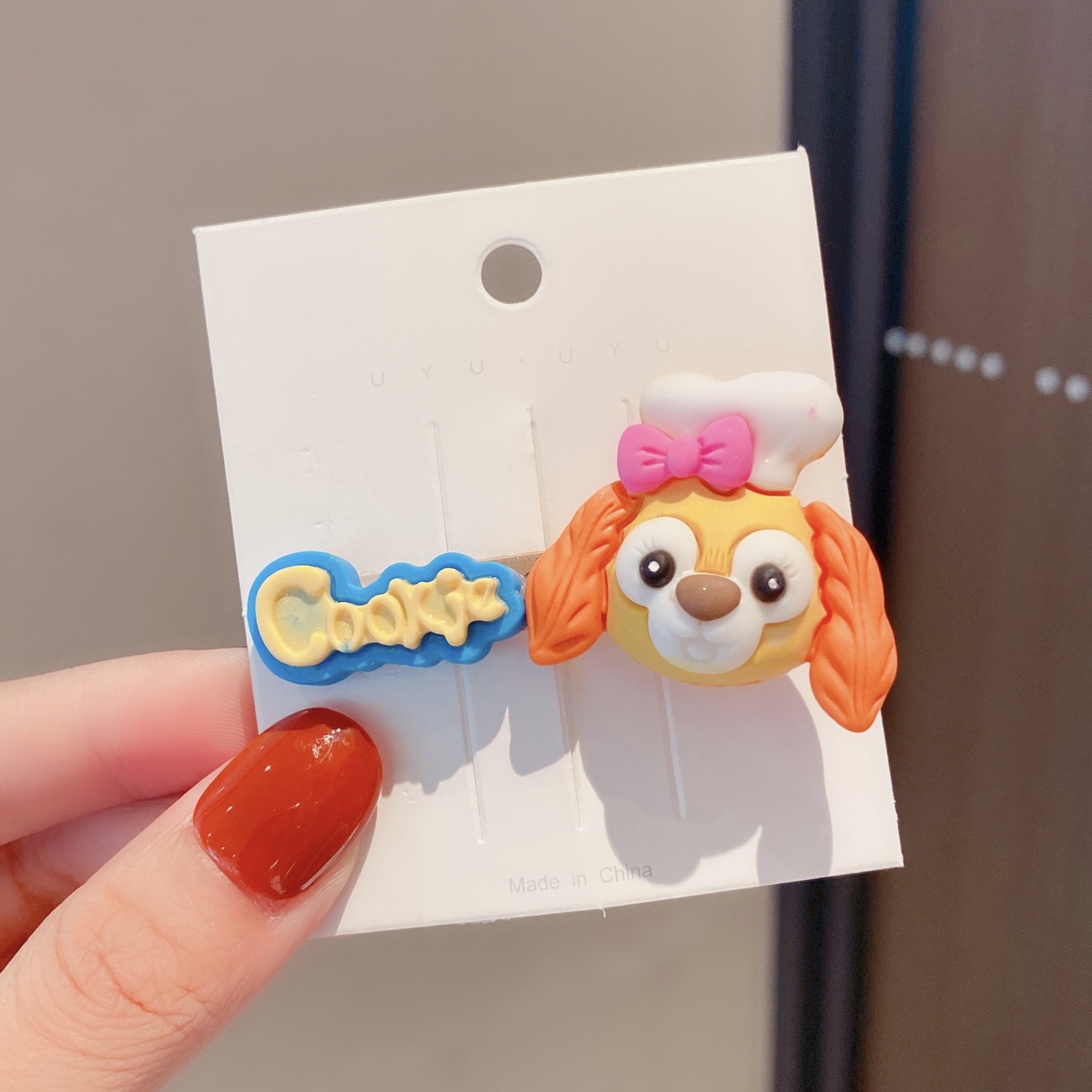 Estilo coreano de dibujos animados para niños estrella Linda Delu horquilla letra inglesa horquilla Bangs pelo roto clip lateral chica accesorios para el cabello