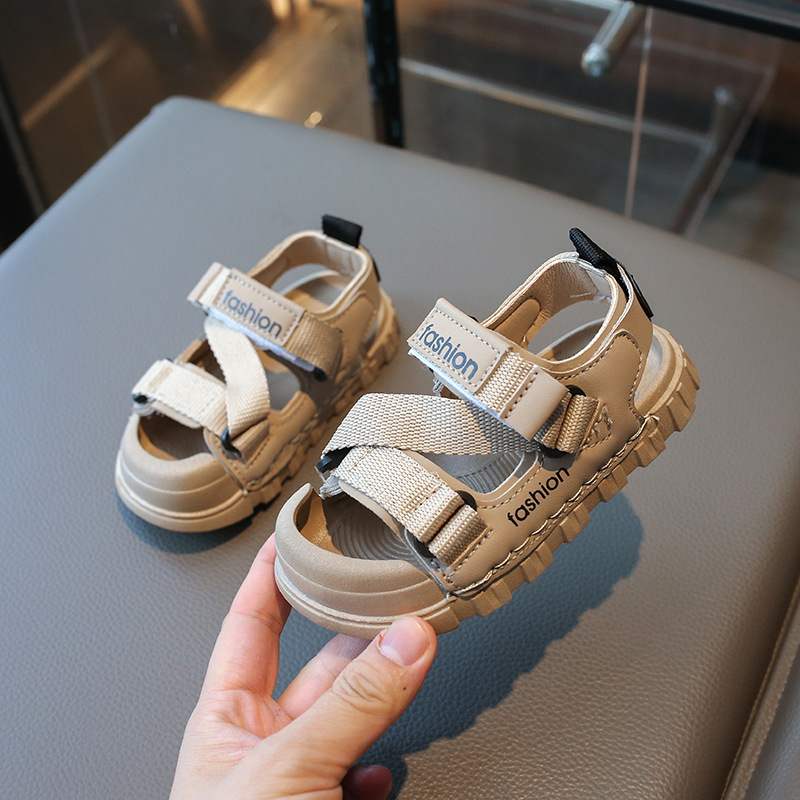 Sandalias para Niños, Estilo Verano 2026, para Niños Pequeños, Zapatos Infantiles con Punta Cerrada, Zapatos de Playa para Niños, Antideslizantes y Anti-patadas