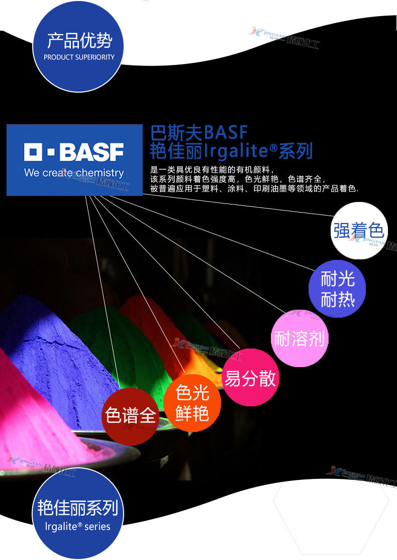 巴斯夫艳佳丽Irgalite颜料优势