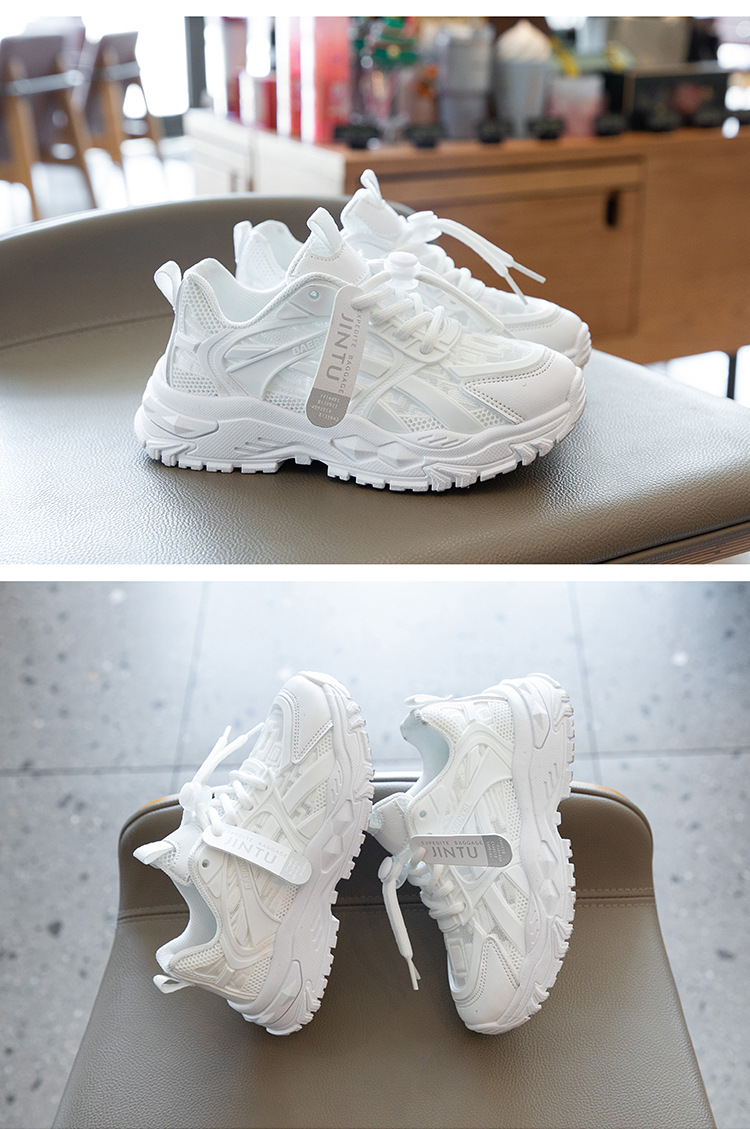 Comfortable Breathable Kids Dad Shoes Lightweight Casual Sneakers_voghion.com