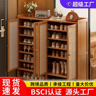 门口鞋柜加宽鞋架子多层家用入户室内玄关一体大容量储物柜子爆款