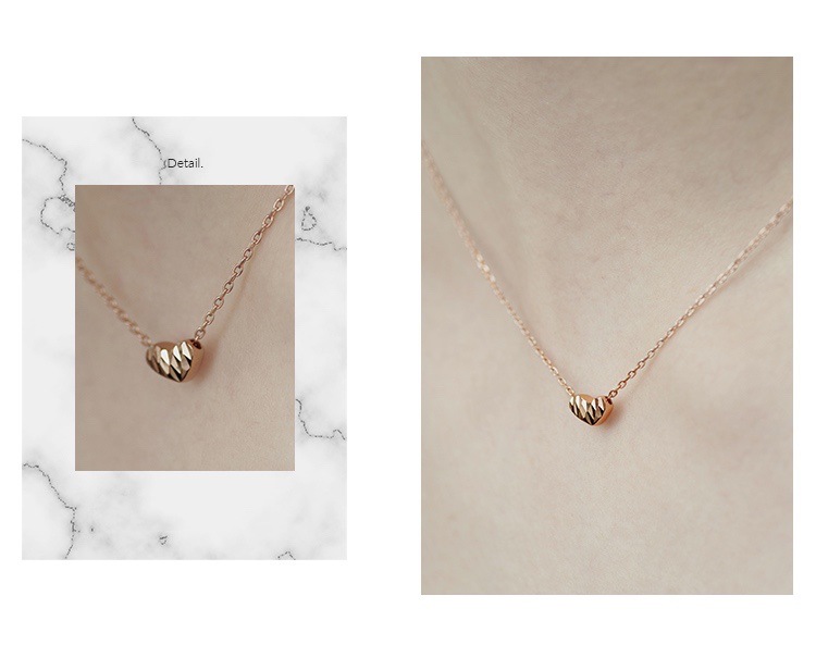 Collana con pendente cuore raggiante donna design elegante_voghion.com