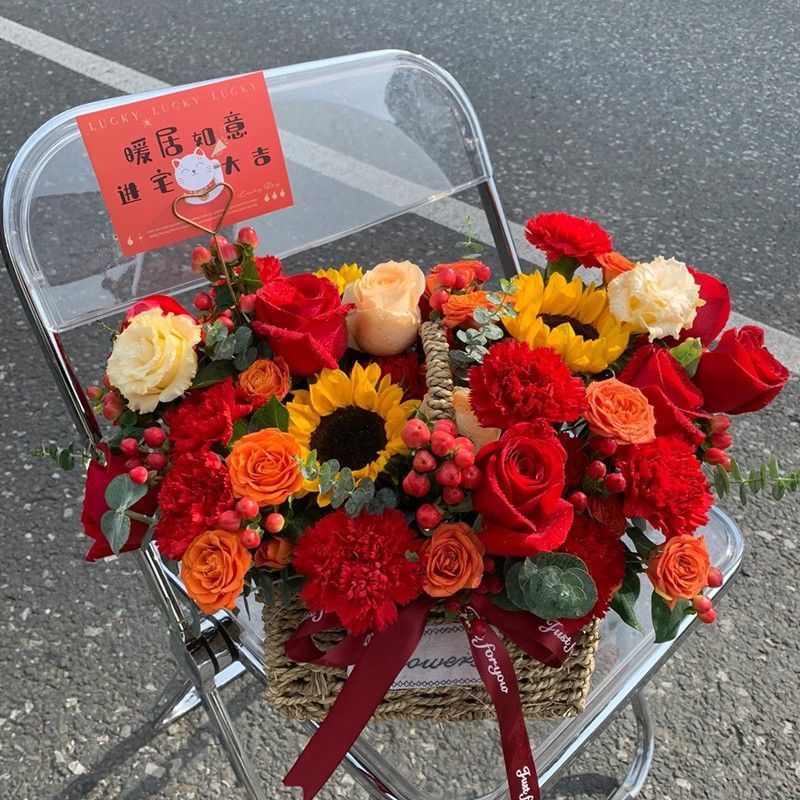 新居への引っ越し、ローズフラワーエクスプレス、市内全土の誕生日、大晦日、誕生日のお祝いに本物の花|undefined