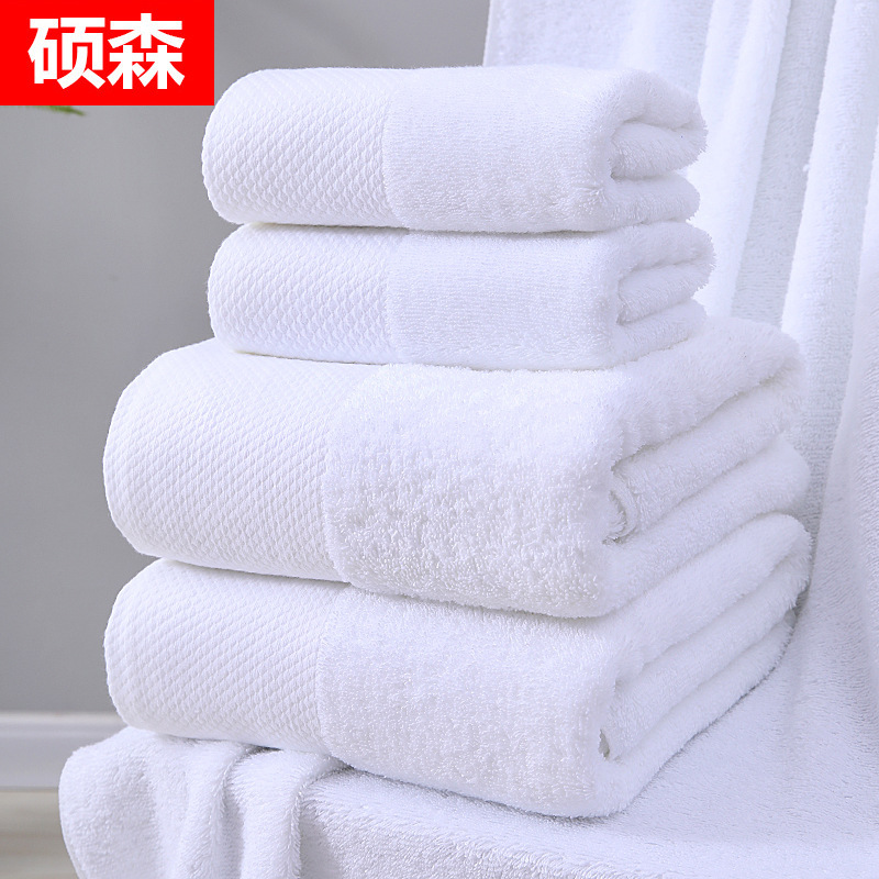 Hotel towel bath towel extra large absorbent pure cotton beauty salon hotel hot spring bed & breakfast white towel bath towel can add Logo Hotel towel bath towel extra large absorbent pure cotton beauty salon hotel hot spring bed & breakfast white towel bath towel can add Logo