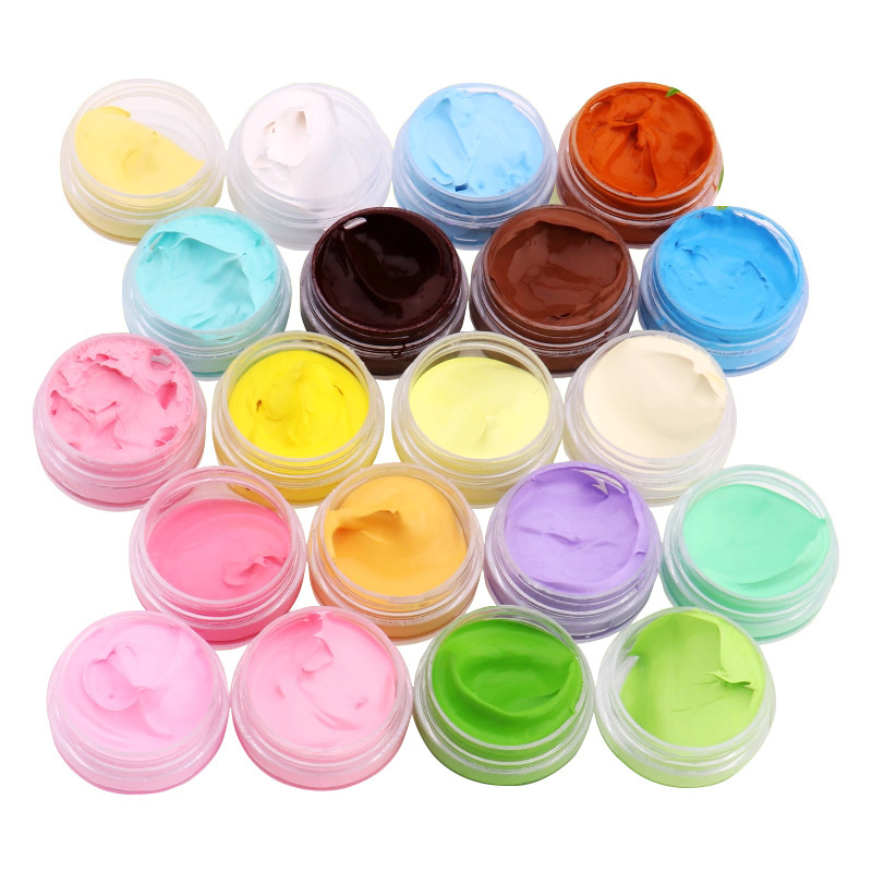 5ml de pasta de silicona 30 colores macarón diy捏 pegamento toner pulpa de garra de gato almohadilla de carne pigmento al por mayor