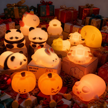 厂家直销硅胶小夜灯地摊热卖货源批发卡通卧室床头