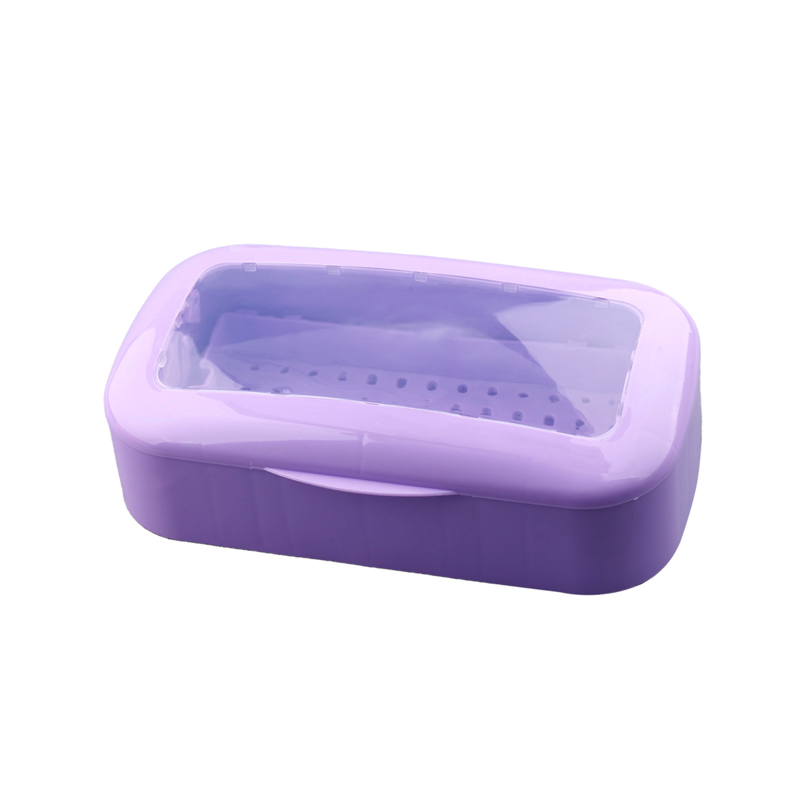 Caja de desinfección de uñas transfronteriza, caja de limpieza de herramientas de pestañas, limpieza de alcohol, remojo, caja de almacenamiento de herramientas de uñas al por mayor