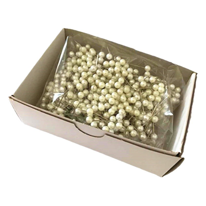 Оптовая Цвет Белая Перламутровая Игла Из Нержавеющей Стали Булавка Художественная Иллюстрация Игла Одежда Свадебное Платье Фиксированная Игла 26 мм