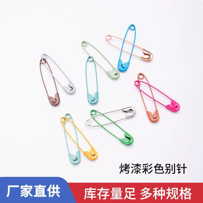 Окрашенная красочная булавка, бирка для одежды с несколькими спецификациями, булавка с пряжкой, брошь для украшения сумки, маленькая железная булавка