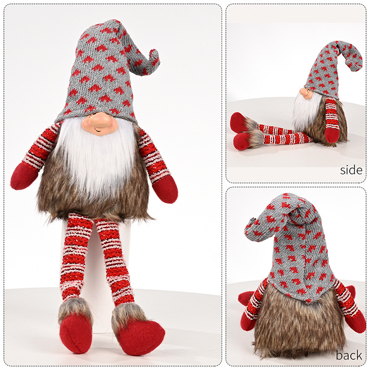 Wholesale Rudolph Knit Hat Faceless Doll Christmas Decorations Nihaojewelry display picture 1