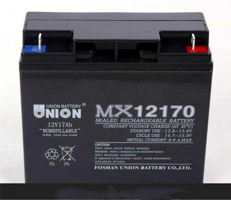 韩国UNION友联蓄电池 MX12170 12V17AH直流屏通讯消防机房UPS电源