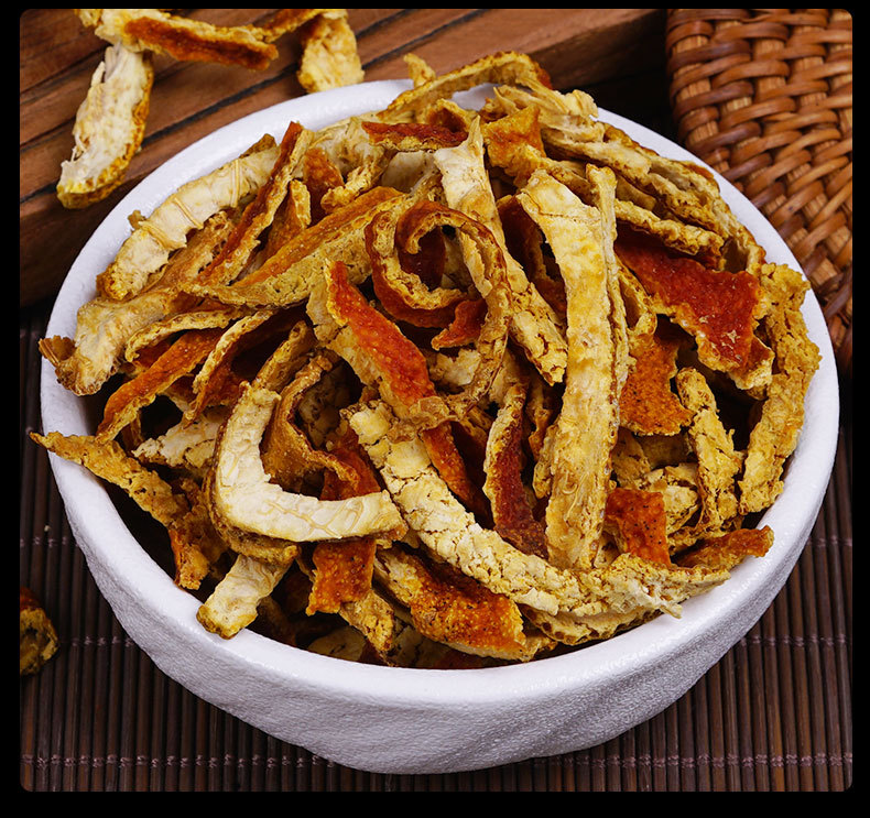 Chen Pi Shreds (Citrus reticulata) — Sun-Dried Xinhui Aged Tangerine Peel, 500g Loose Cut preparation