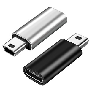 Metal Typec Female to Miniusb Male Adapter Charging Transmission Data Cable Connected to Old Mobile Phone Driving Record