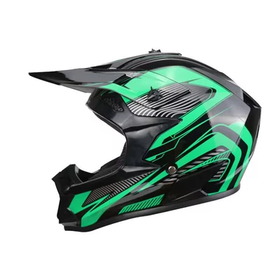 Motosiklet kaskı (dəbilqə), mountain bike riding - green-lines-goggles-gloves-and-mask-s