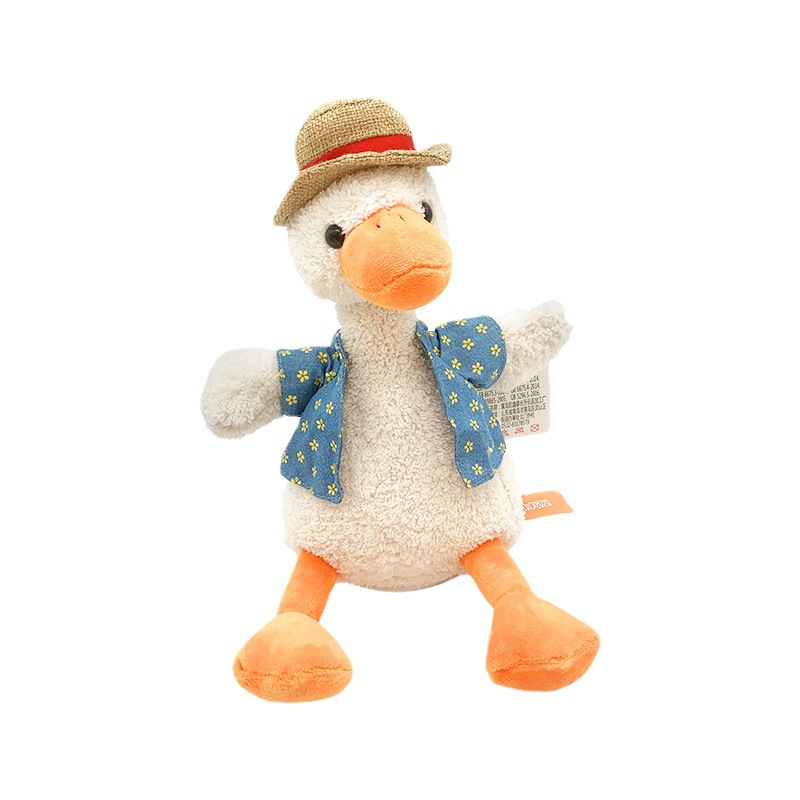 Genuino arena talla en línea celebridad pato juguete repetición lectura pato aprendiendo a hablar pato eléctrico muñeca regalo de cumpleaños