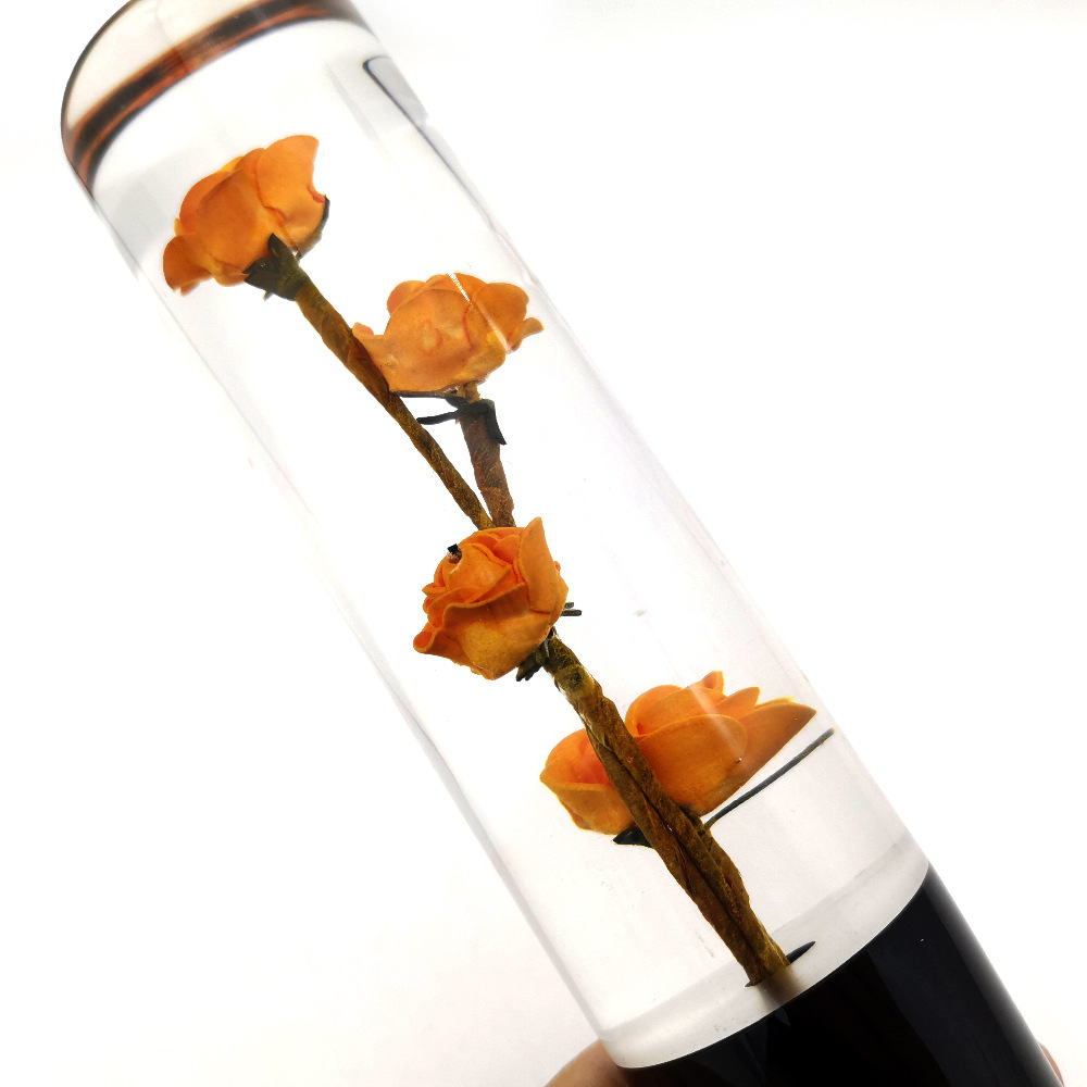10/15/20CM Acrylic Crystal Rose Car Gear Shift Knob