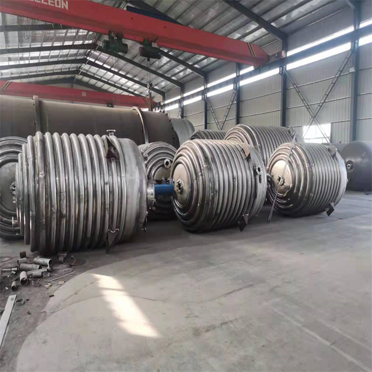 供应3立方不锈钢反应釜 二手蒸汽电加热盘管反应釜 化工混合设备