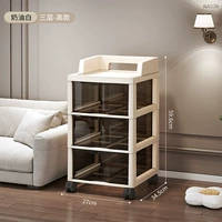 Универсальная экологичная тележка, 3 этажей, поворотные колеса, увеличенная толщина