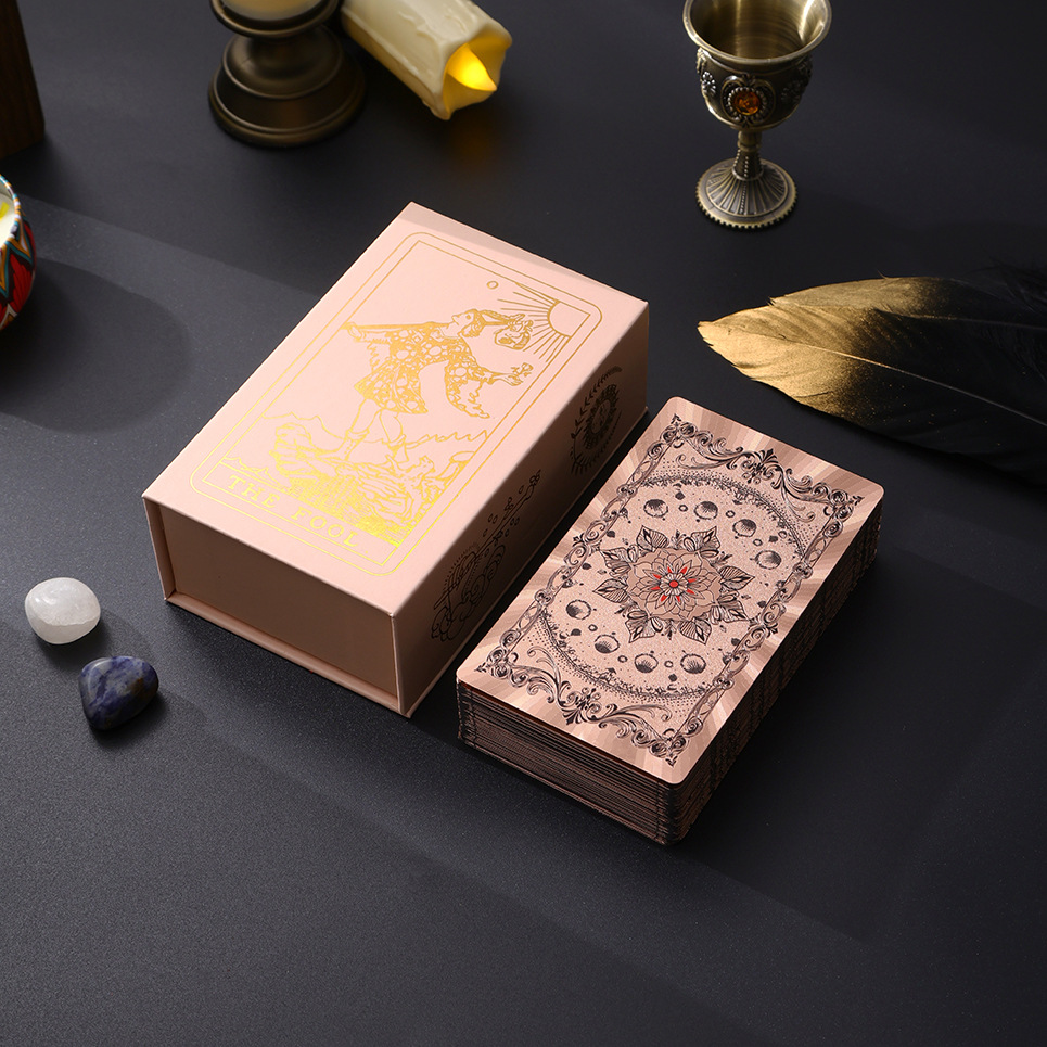 New Full Set Of Tarot Board Game Cards Pink Wate Tarot Cards High-end...