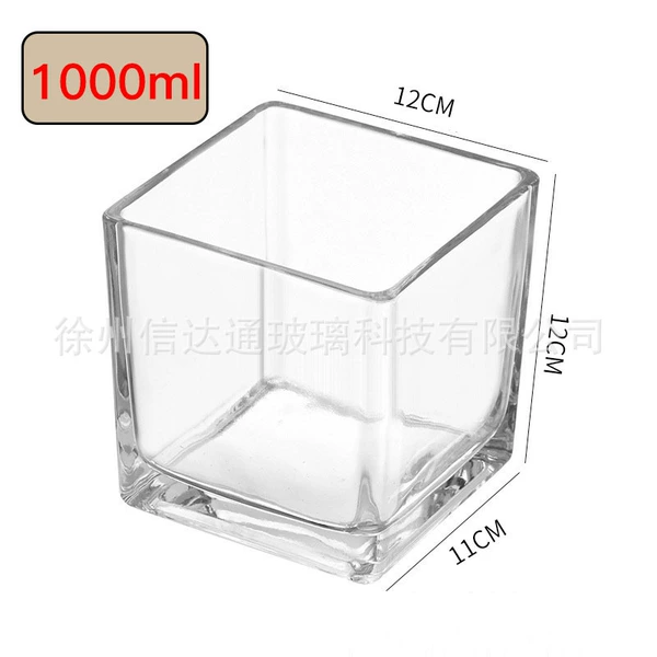 1000 мл — 12×12 см (квадратная банка)