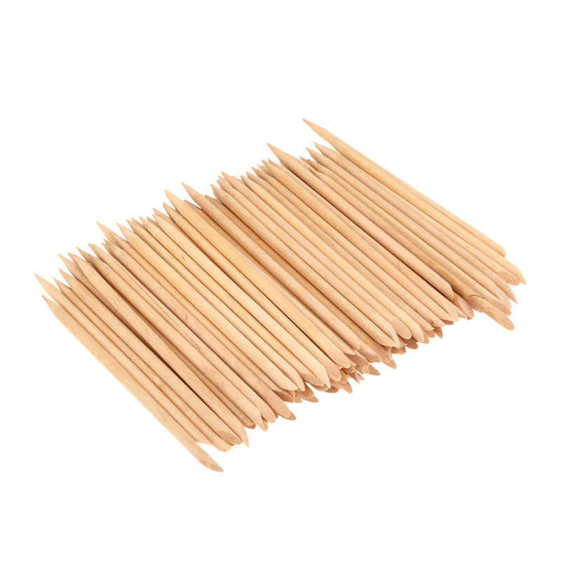 Nail Art Wooden Sticks, Wooden Dotting Sticks, Orange Wood Sticks, Cuticle Pusher, Double-Ended Orange Wood Sticks, Manicure Tools