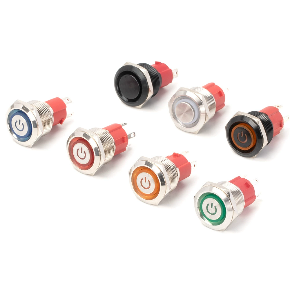 19 мм сильноточный металлический кнопочный переключатель 15A кнопочный переключатель сильноточный водонепроницаемый кнопочный переключатель питания