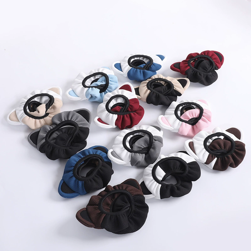 Cartoon plush cute keep warm steering wheel, round handle, (Cross-border trading)