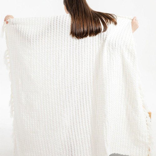 Nordic fringe knit throw blanket, office air conditioning nap blanket, shawl throw blanket, sofa leisure blanket, small throw blanket