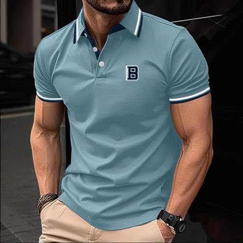 Summer New Men's Casual 3D Polo Shirt Printed Short Sleeve T-Shirt Top 3D Print