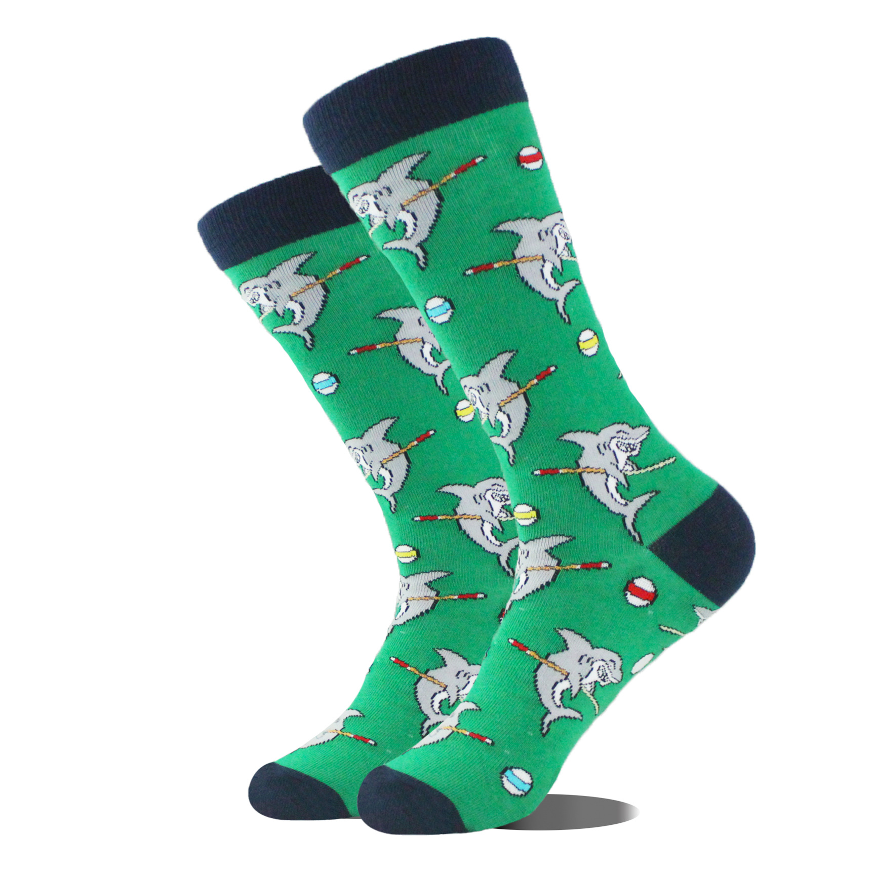 Caliente nuevo comercio exterior transfronterizo calcetines de algodón derechos de autor animal serie marea calcetines mediados de la pantorrilla tallas grandes calcetines de los hombres fábrica calcetines al por mayor