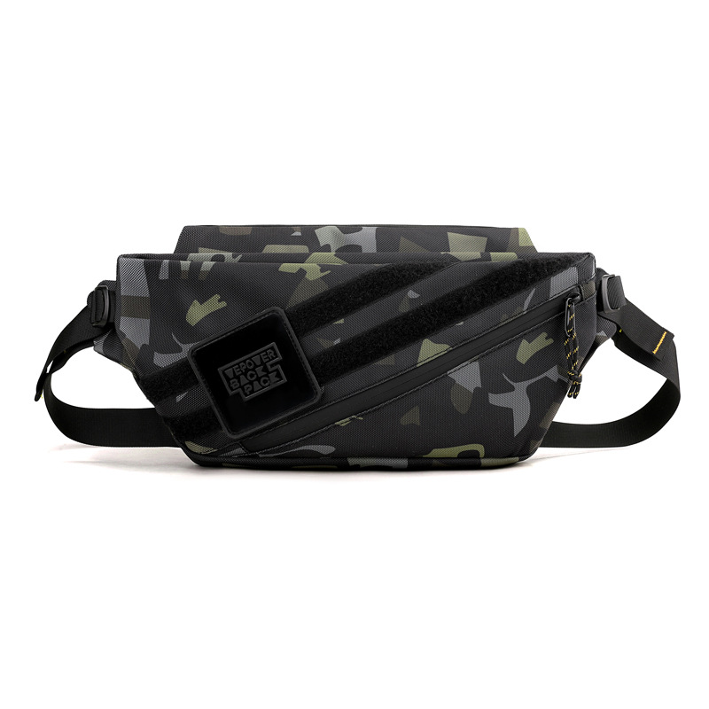 Venta al por mayor transfronteriza 2024 nuevo estilo al aire libre bolso de pecho de nailon ligero para hombres bolso diagonal anti-salpicaduras bolso de hombro de moda marea