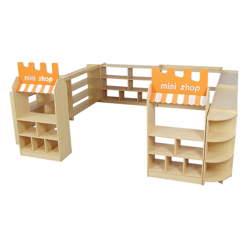 Kindergarten Cabinet Storage Cabinet Children's Toy Storage Cabinet Storage Cabinet Combination Area Corner Cabinet Montessori Educational Stobjects Cabinet