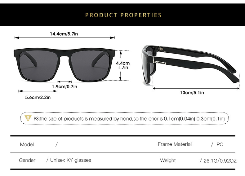 60g Weight Full Frame Glasses Structure Sunglasses Classification Tac, UV400 Protection Lens Material Square Glasses Style Travel Occasion Color Block Pattern All Seasons Season Unisex Gender Casual Style Dazzling blue, Black Color Casual Color Block Tac UV400 Protection Square Full Frame Men's Sunglasses 5