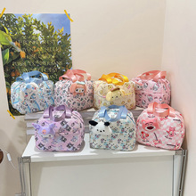 跨境新款三丽鸥饭盒袋卡通可爱休闲手提拉链袋上班通勤便当包