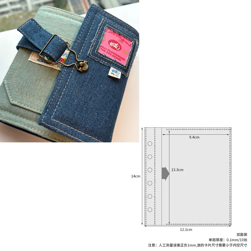 复古A7牛仔卡册小众设计活页可拆卸3寸小卡拍立得照片收纳相册本|undefined