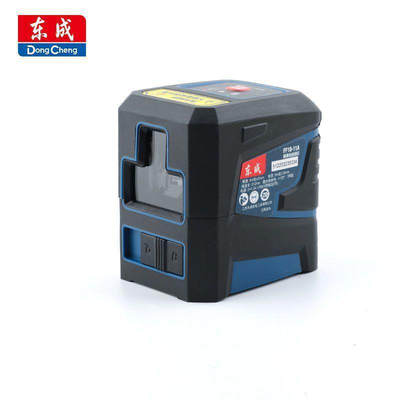 东成2线超迷你水平仪高清绿光高精度家用贴墙仪贴地仪FF10-11A