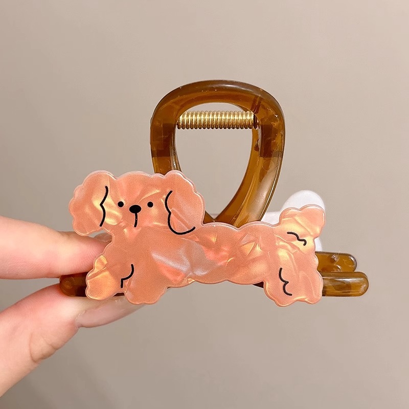 Clip de agarre esmerilado acrílico femenino nuevo estilo pequeño femenino de alta calidad medio atado clip de tiburón parte posterior de la cabeza clip para el cabello tocado