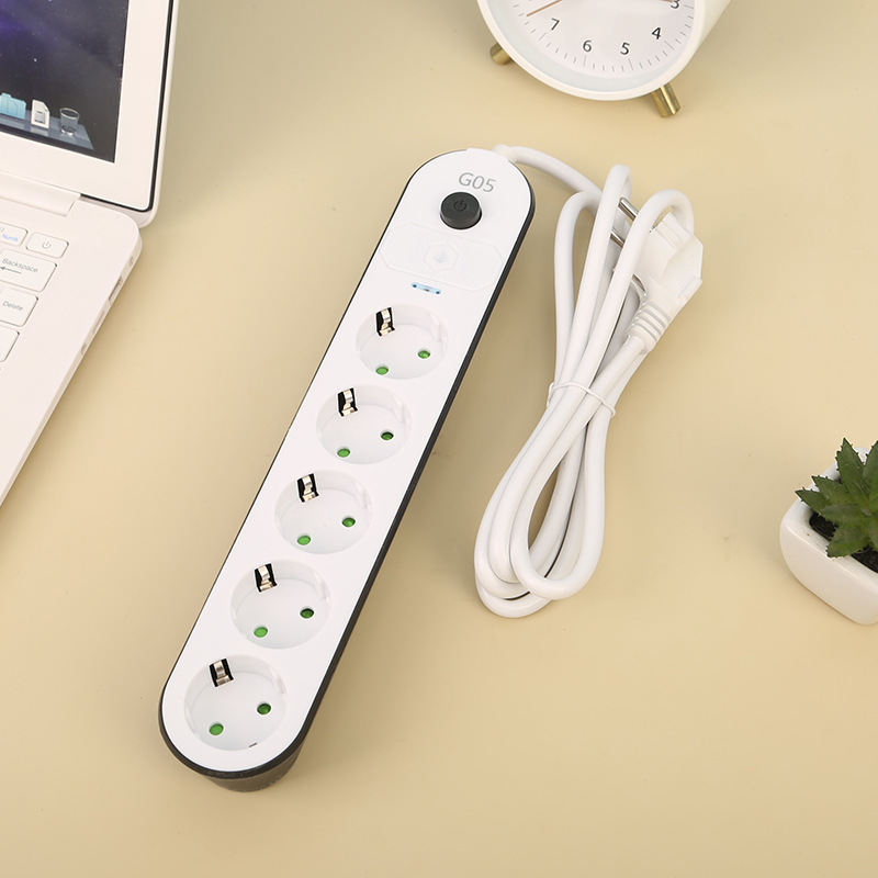 INCOALXUE欧孔欧规欧标插板带门总控开关袋装插排爱尔兰、波