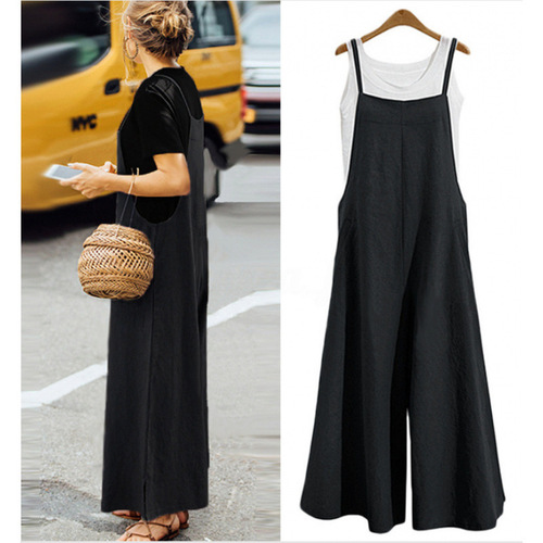 EBAY Best Selling Foreign European and American Women's Loose Leggy Pants Casual Bodysuit