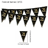 Pennant 12PCS-Black Gold 21 Years Old