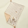Retro Plaid Puppy [Blanket + Pillow]