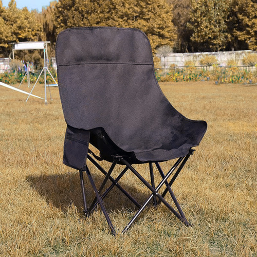 Outdoor foldable portable high-back foldable moon chair lounger camping chair equipment small stool camp stool folding stool